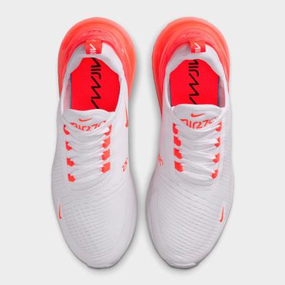Women's Nike Air Max 270 Casual Shoes - White/Bright Crimson/White