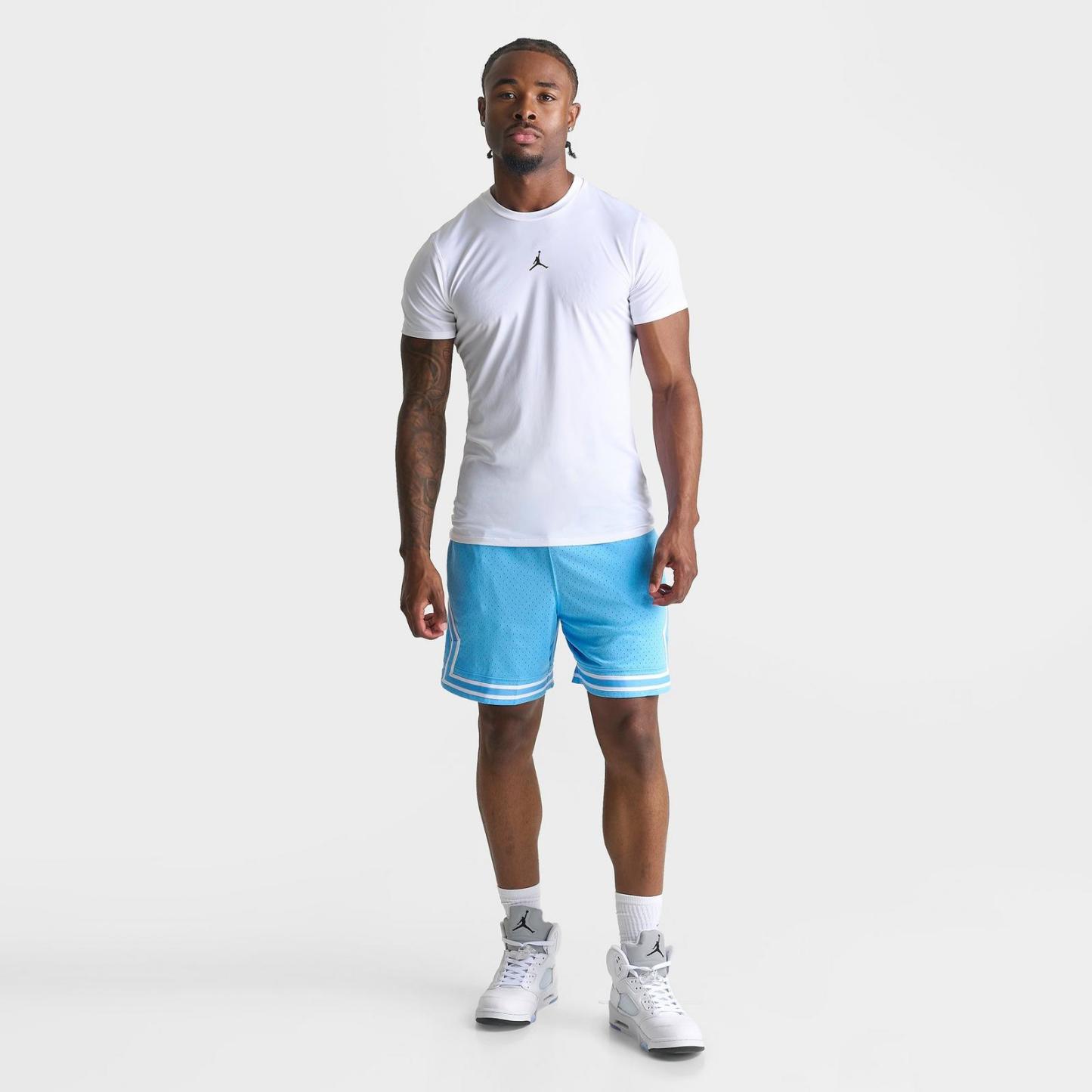Men's Jordan Sport Dri-FIT Compression Top - White/Black - view 2