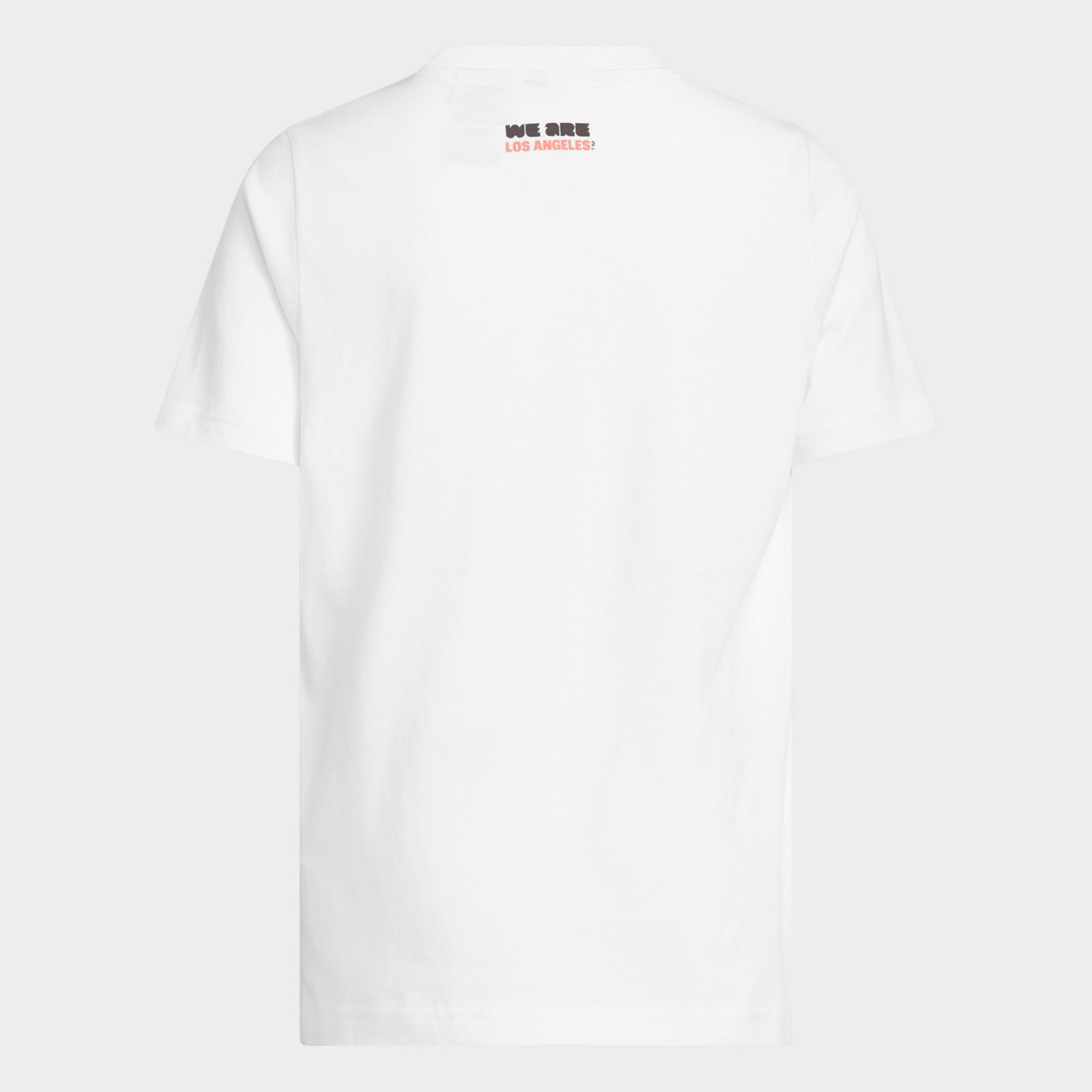 Big Kids' adidas FIFA World Cup 26 Host City Los Angeles Graphic Soccer T-Shirt - White - view 2