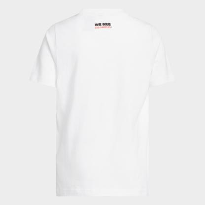 Big Kids' adidas FIFA World Cup 26 Host City Los Angeles Graphic Soccer T-Shirt - White - view 2