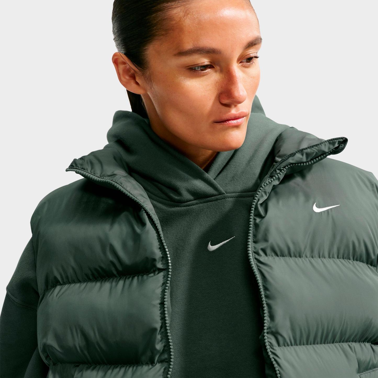 Women's Nithtke Studio Fleece Medium-Weight Camo Oversized Pullover Hoodie - Camo Green/Sail