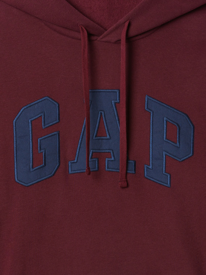 Adult VintageSoft Arch Logo Hoodie - noir red
