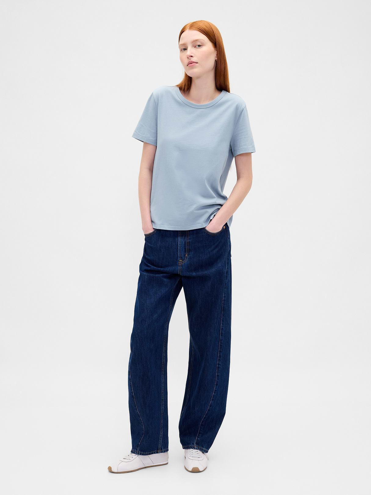 Organic Cotton VintageSoft T-Shirt - New england sky blue