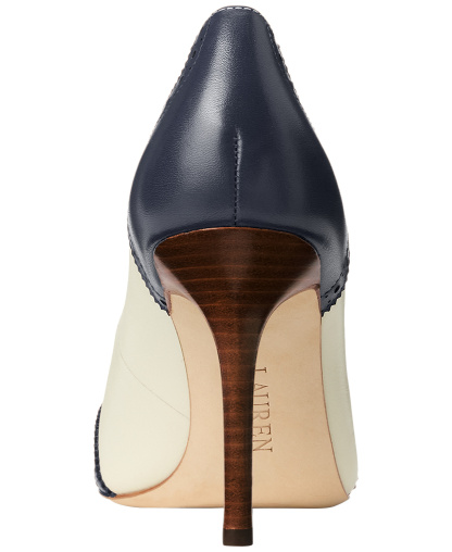 Lauren Ralph Lauren Women's Lynden Stiletto Heel Pumps - Vanilla/Refined Navy