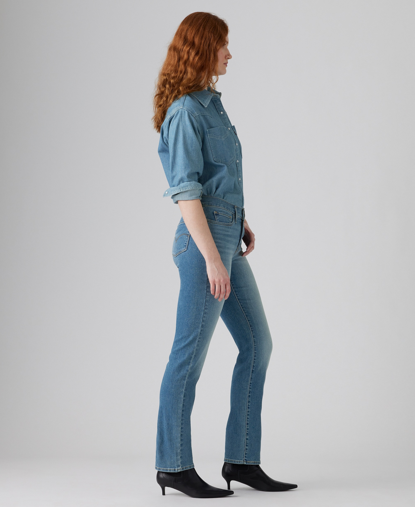 Levi's 314 Shaping Straight Leg Jeans 30" - Eternal Indigo Mid