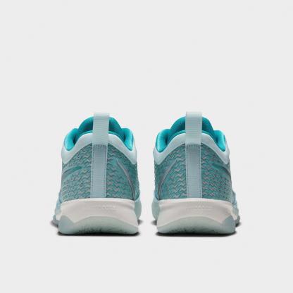 Big Kids' Nithtke Sabrina 4 SE Basketball Shoes - Glacier Blue/Metallic Silver/Sail - Back view