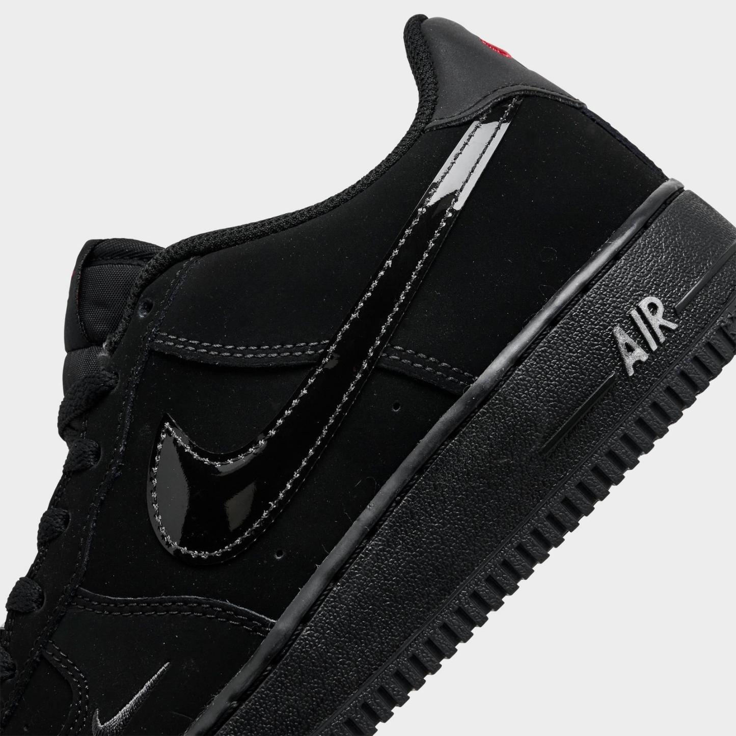 Big Kids' Nike Air Force 1 Low Casual Shoes - Black/Dark Smoke