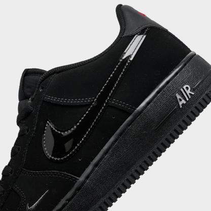 Big Kids' Nike Air Force 1 Low Casual Shoes - Black/Dark Smoke