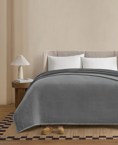 UGG® Coco Blanket, Full/Queen - Seal Grey