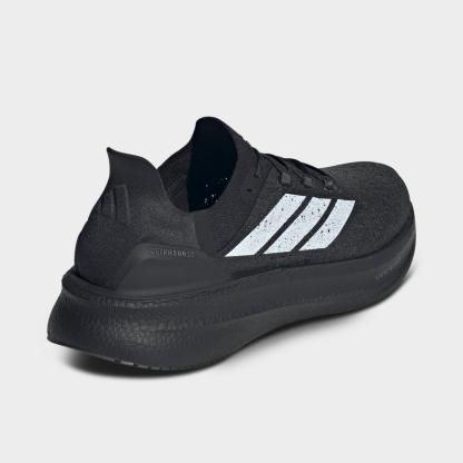 Men's adidas Ultraboost 5 Strung Running Shoes - Black/White/Iron Metallic - view 4