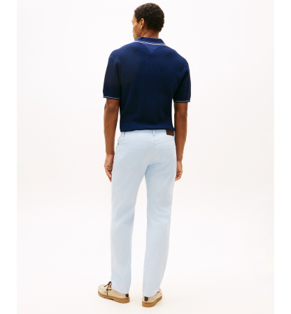 Tommy Hilfiger Men's Denton Straight-Fit Five-Pocket Stretch Twill Pants - Breezy Blue