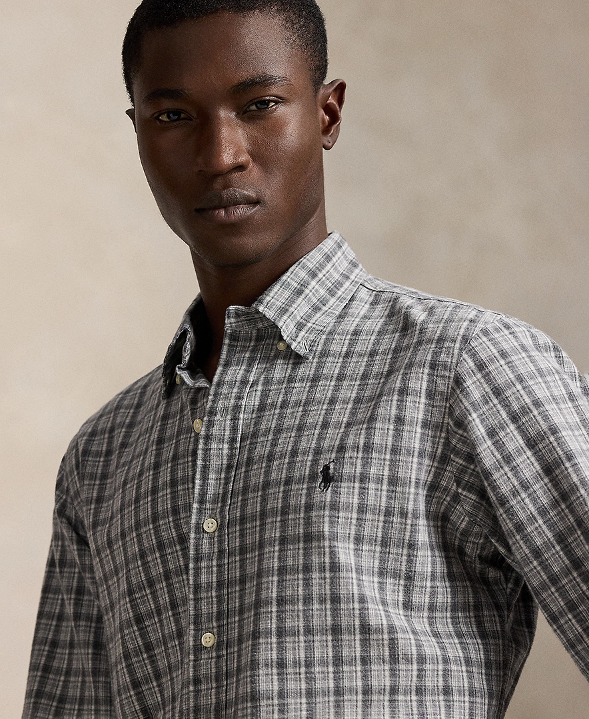 Polo Ralph Lauren Men's Classic-Fit Oxford Shirt - Gray Heather Multi