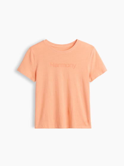 100% Cotton Authentic Shrunken T-Shirt - Harmony orange