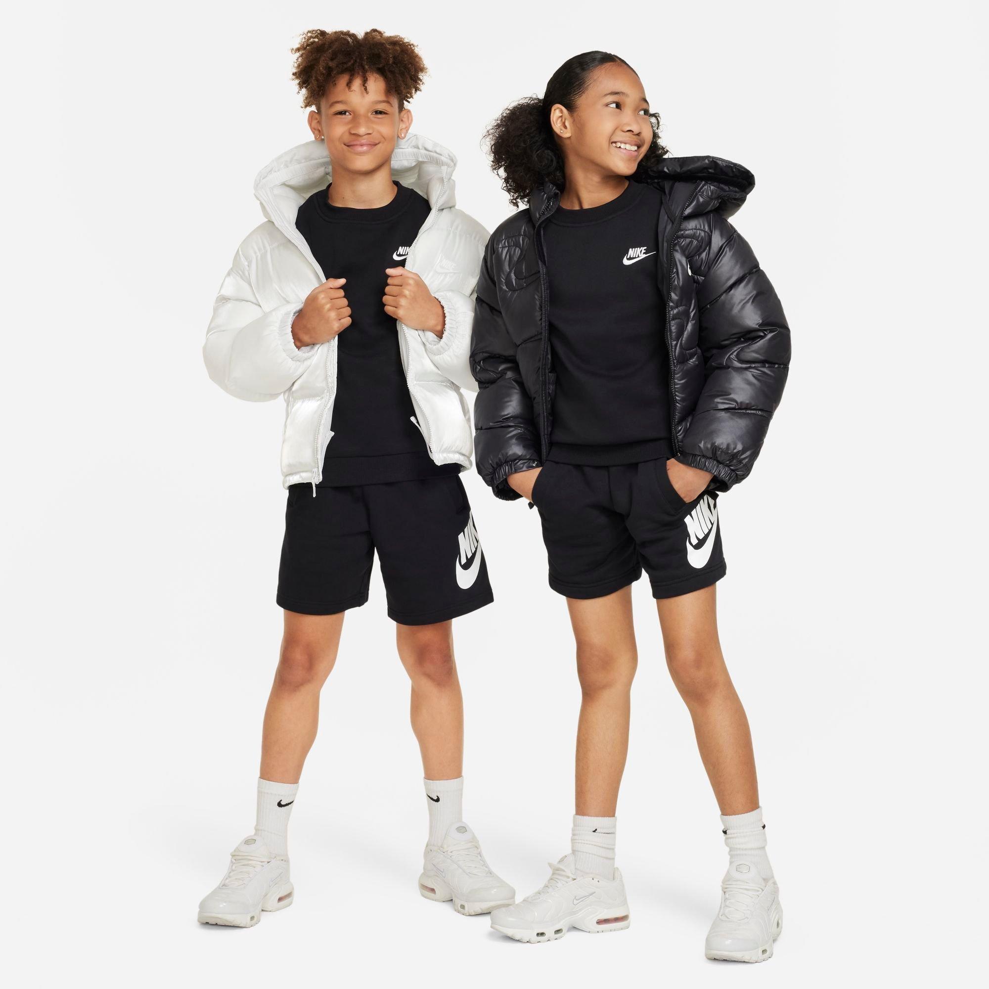 Big Kids' Nithtke Sportswear Club Fleece Sweatshirt - Black/White