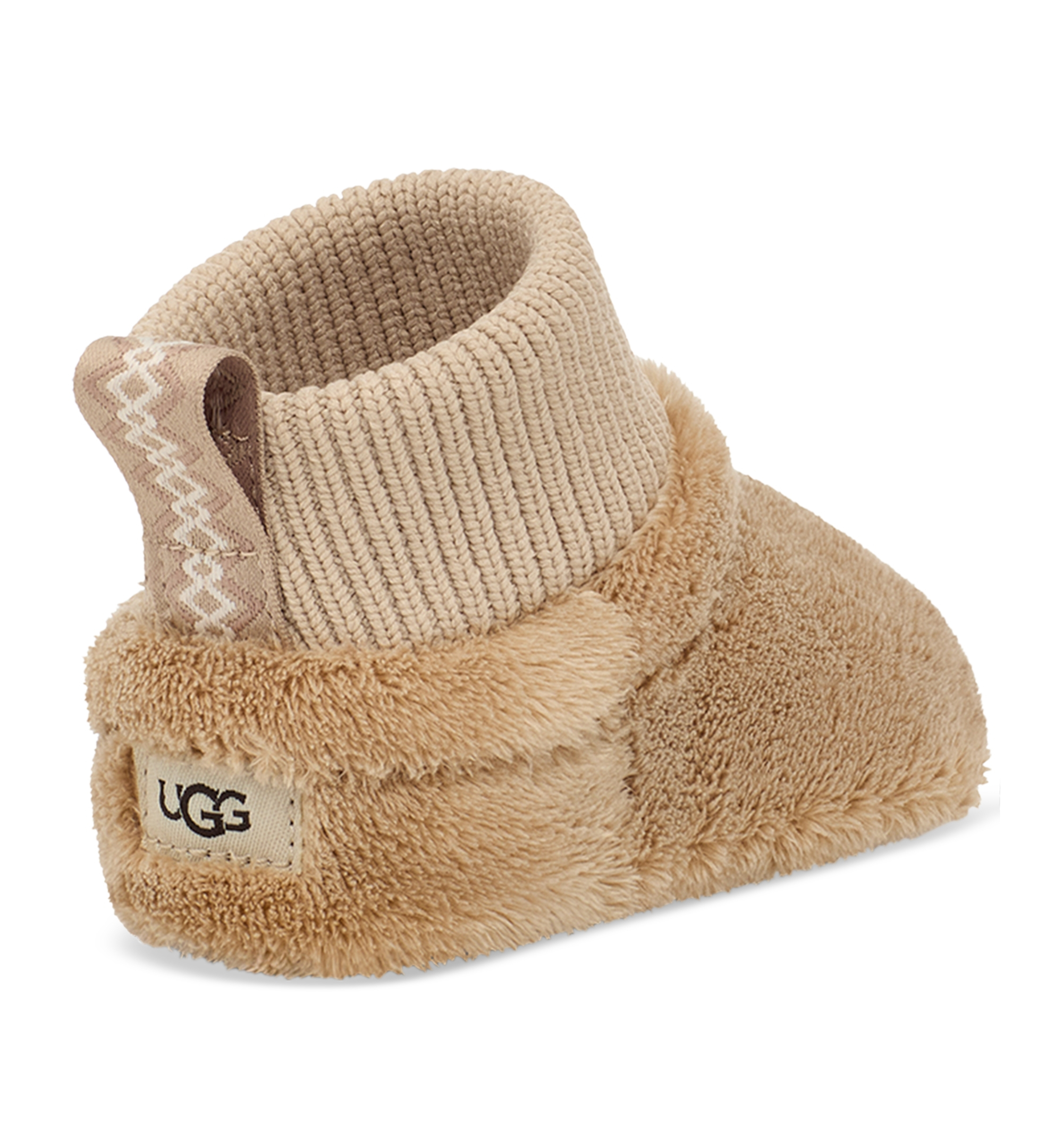 UGG® Baby Nesti Stretch Booties - Mustard Seed