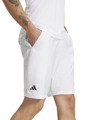 adidas Men's Club Tennis Climacool Three-Stripes 7" Shorts - White