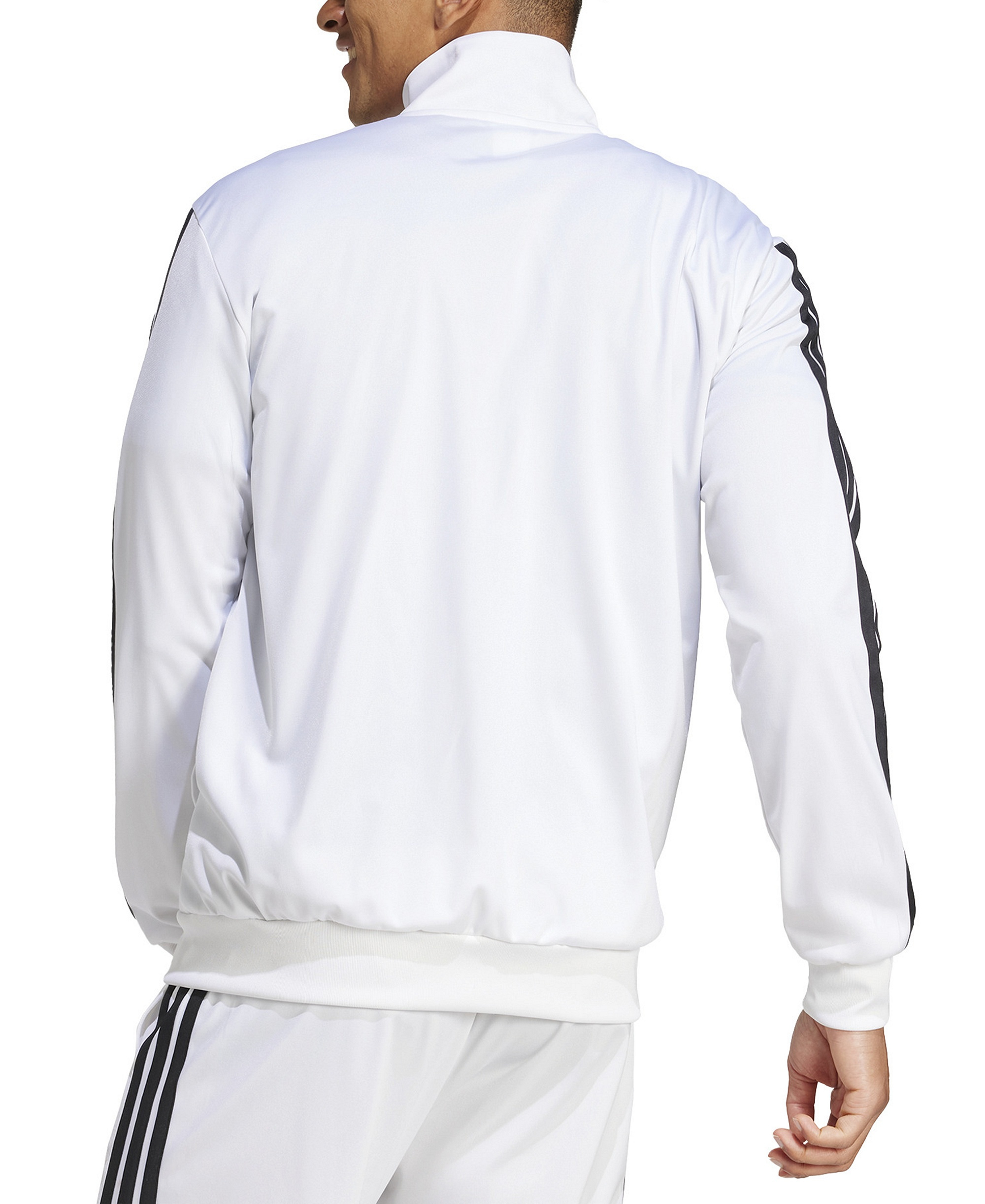 adidas Men's 3-Stripes Tricot Track Jacket - White