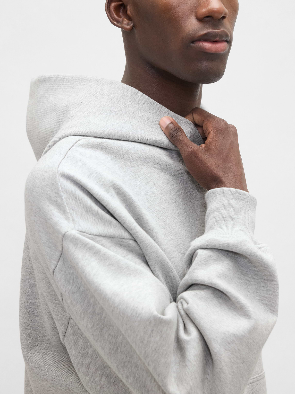 Adult Heavyweight Oversized Hoodie - Light heather grey