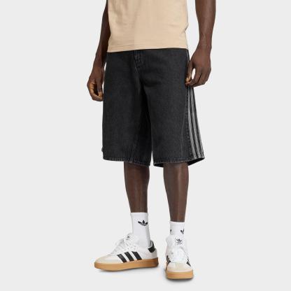 Men's adidas Originals Firebird Adicolor Denim Shorts - True Black Denim