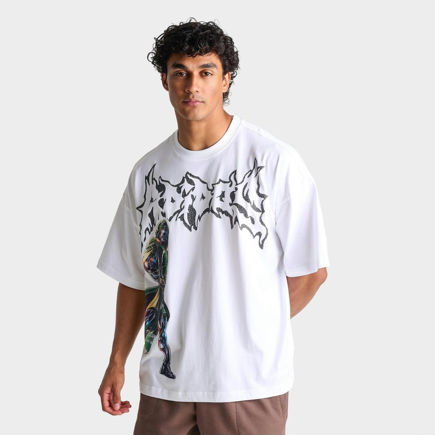 Men's adidas x Marvel Doom Graphic T-Shirt - White - view 1