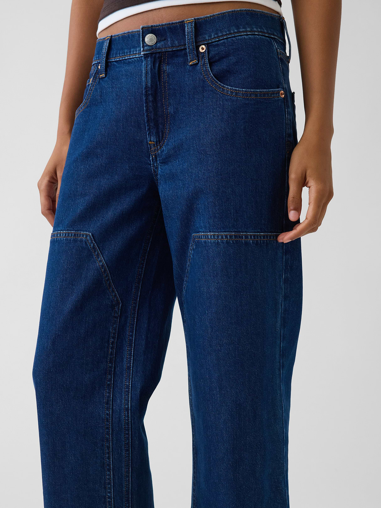 Low Rise '90s Loose Jeans - Dark wash