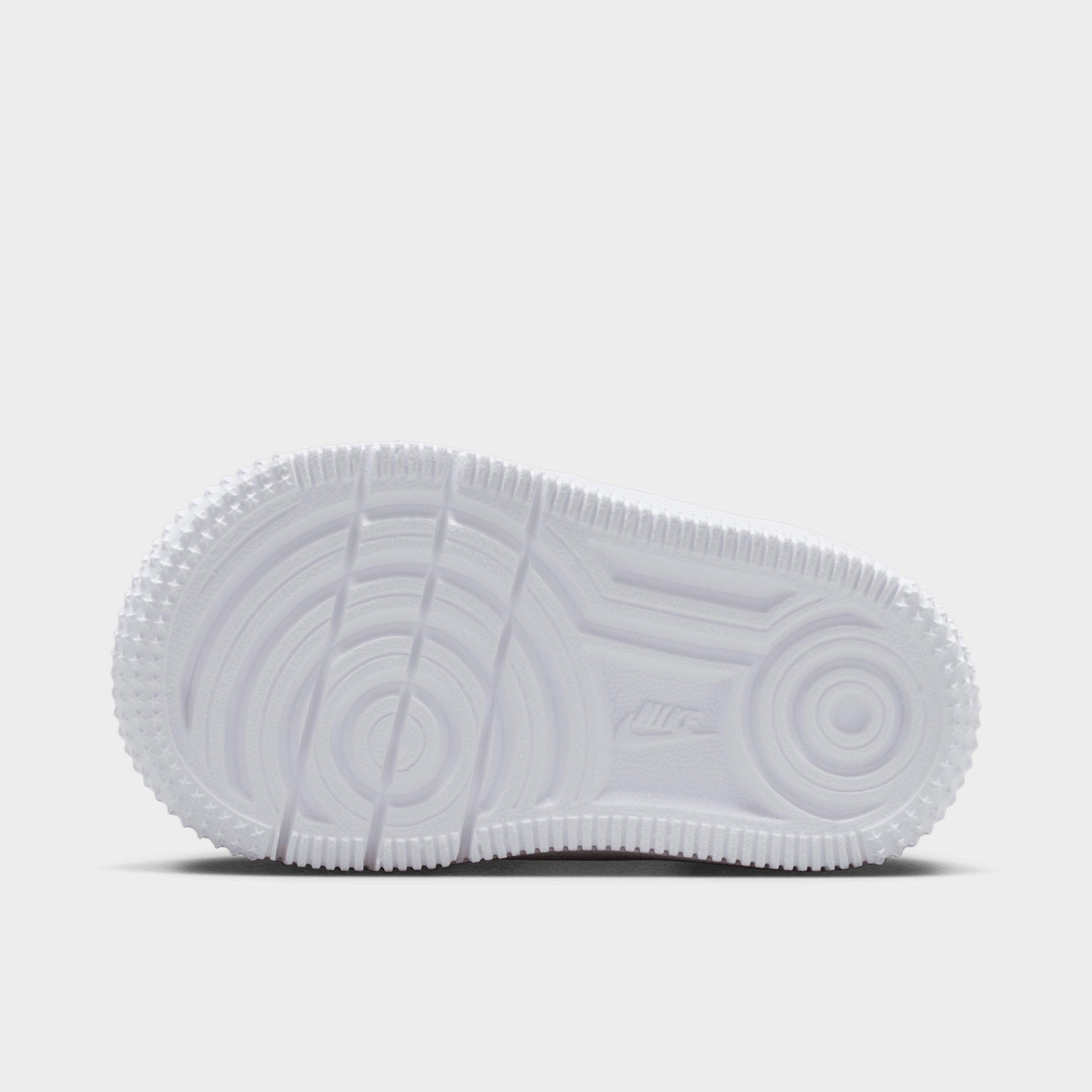Infant and Kids' Toddler Nithtke Force 1 Low Casual Shoes - Part 1 - White/Black - Bottom view