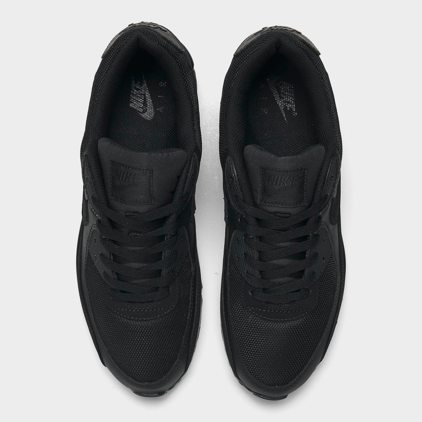 Men's Nike Air Max 90 Casual Shoes - Black/Black/Black/Black