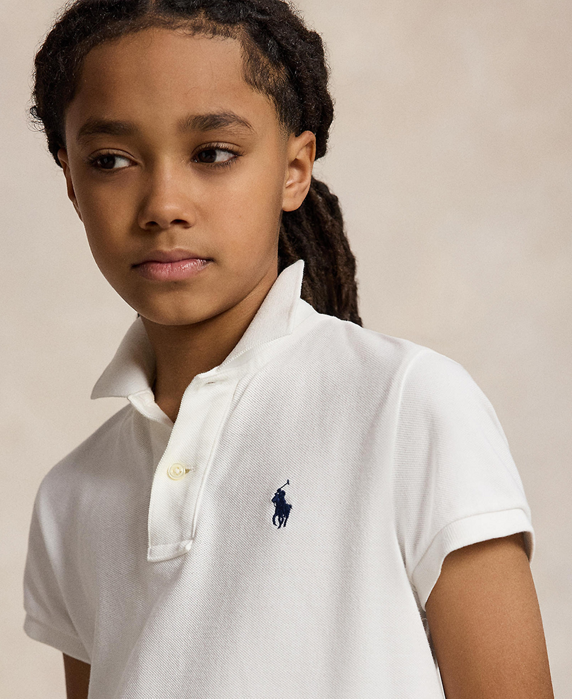 Polo Ralph Lauren 8-20 Boys' Cotton Mesh Logo Polo Shirt - White