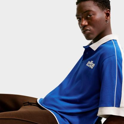 Men's Nithtke Sportswear Club Oversized Polo Shirt - Game Royal/Sail/Sail/Sail