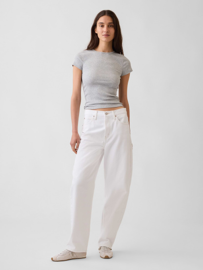 Modern Rib T-Shirt - Heather grey