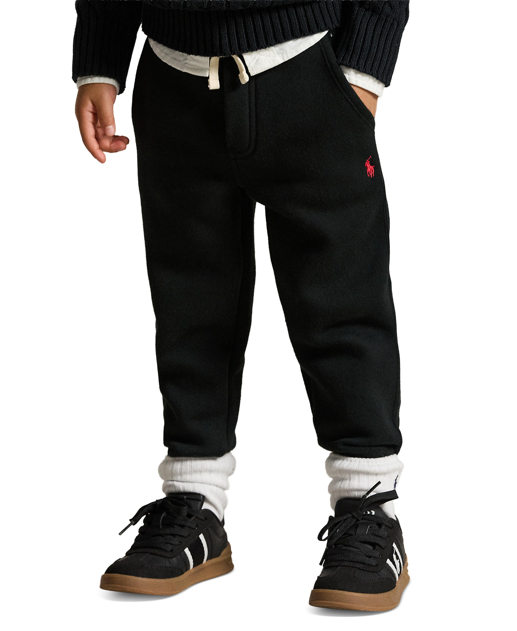 Polo Ralph Lauren Boys' 2T-7 Cotton Fleece Joggers - Black