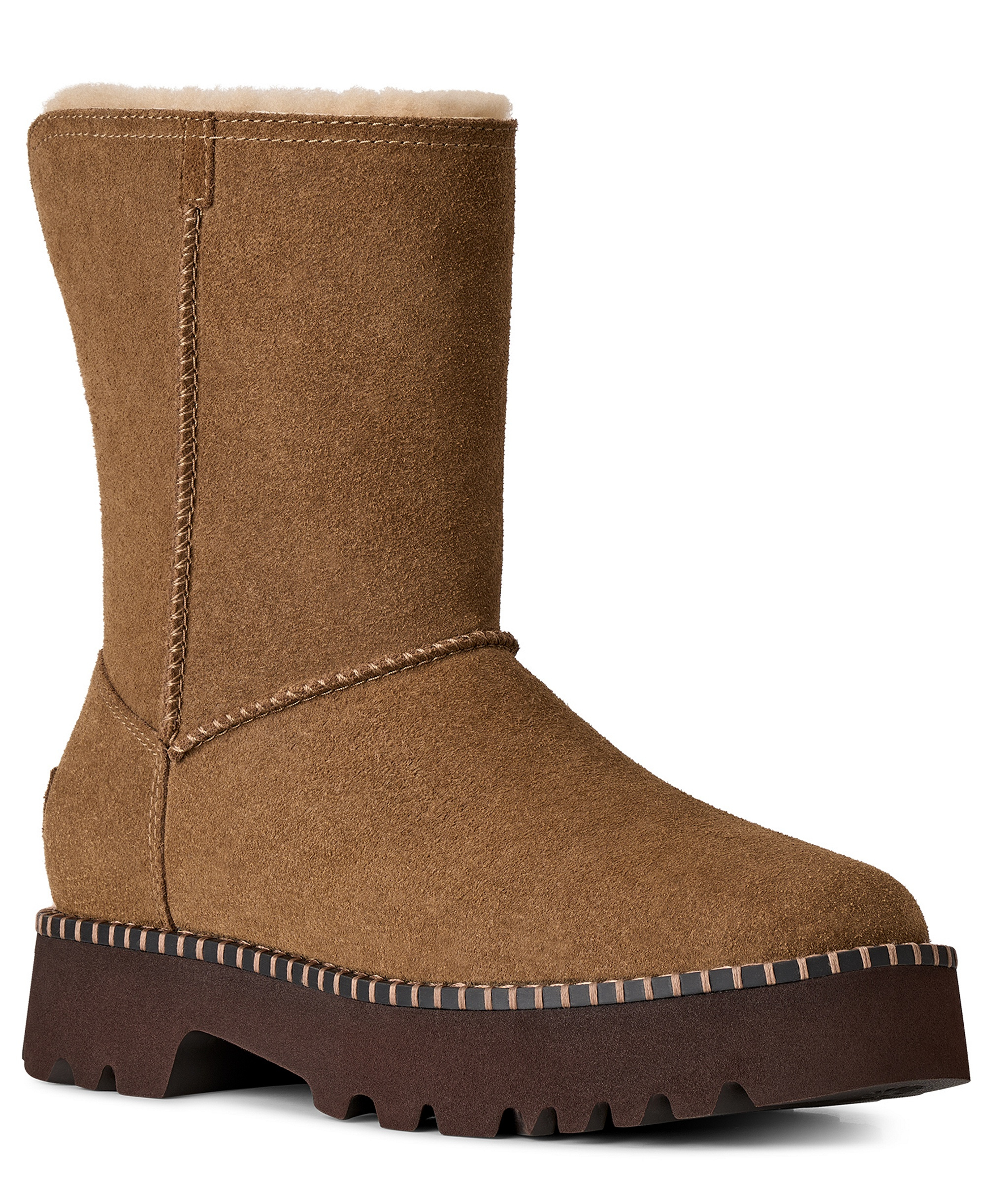 UGG® Women's Uptowner Round Toe Short Booties - Light Bronze