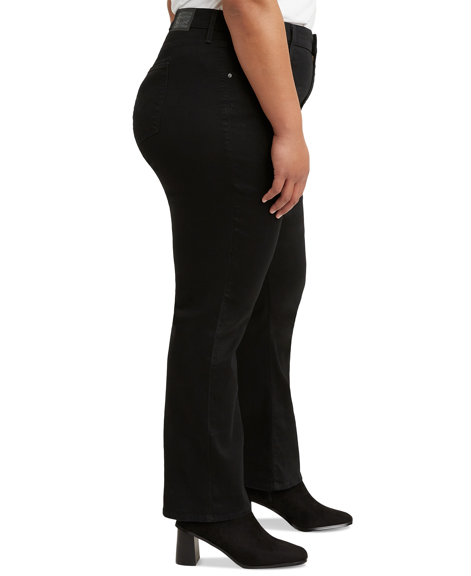 Levi's Women's 724 Straight-Leg Jeans - Soft Black