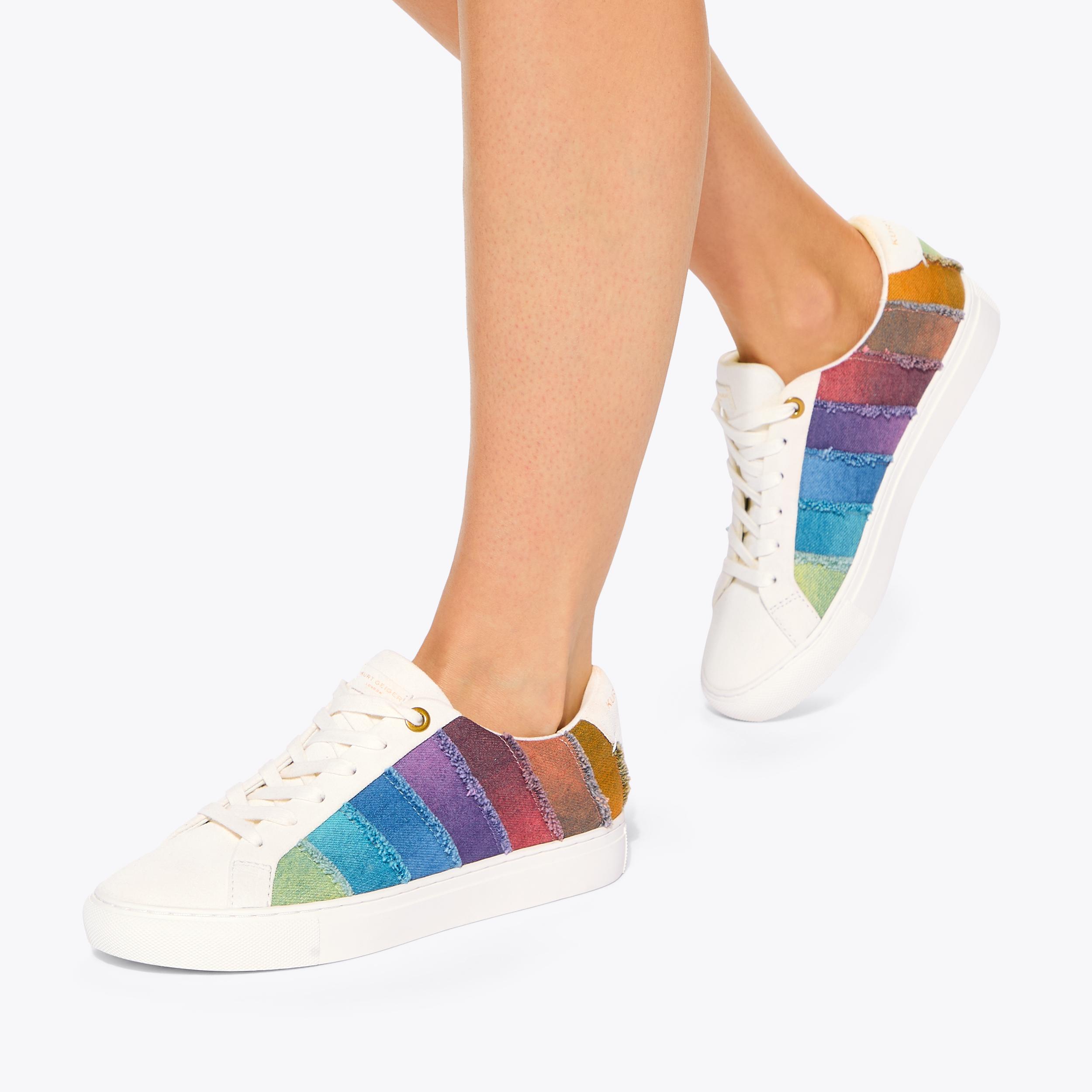 Kurt Geiger London Lane Stripe Sneaker - Multi Colored - view 2