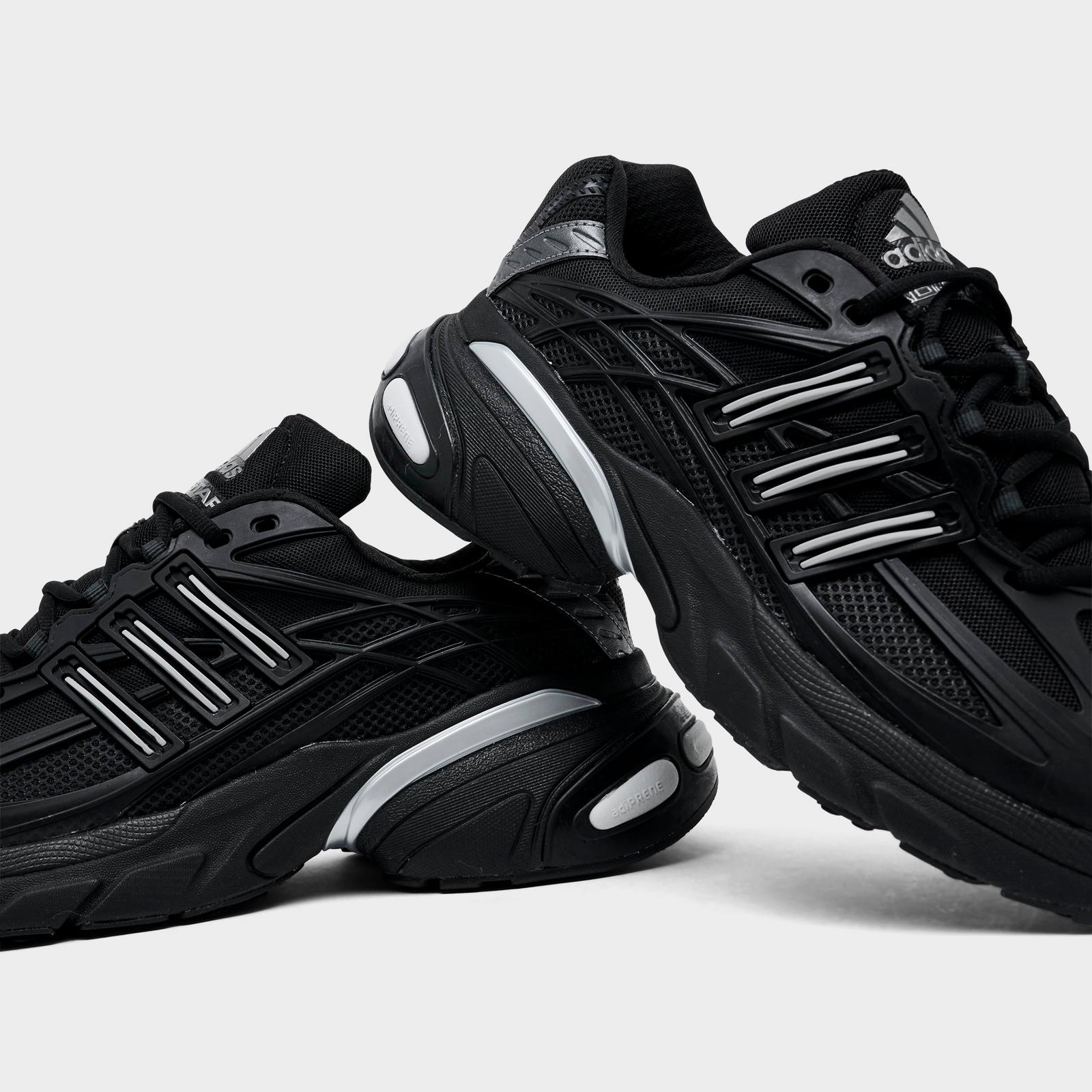 Men's adidas Adistar XLG 2.0 Casual Shoes - Black/Black/Silver Metallic - view 3