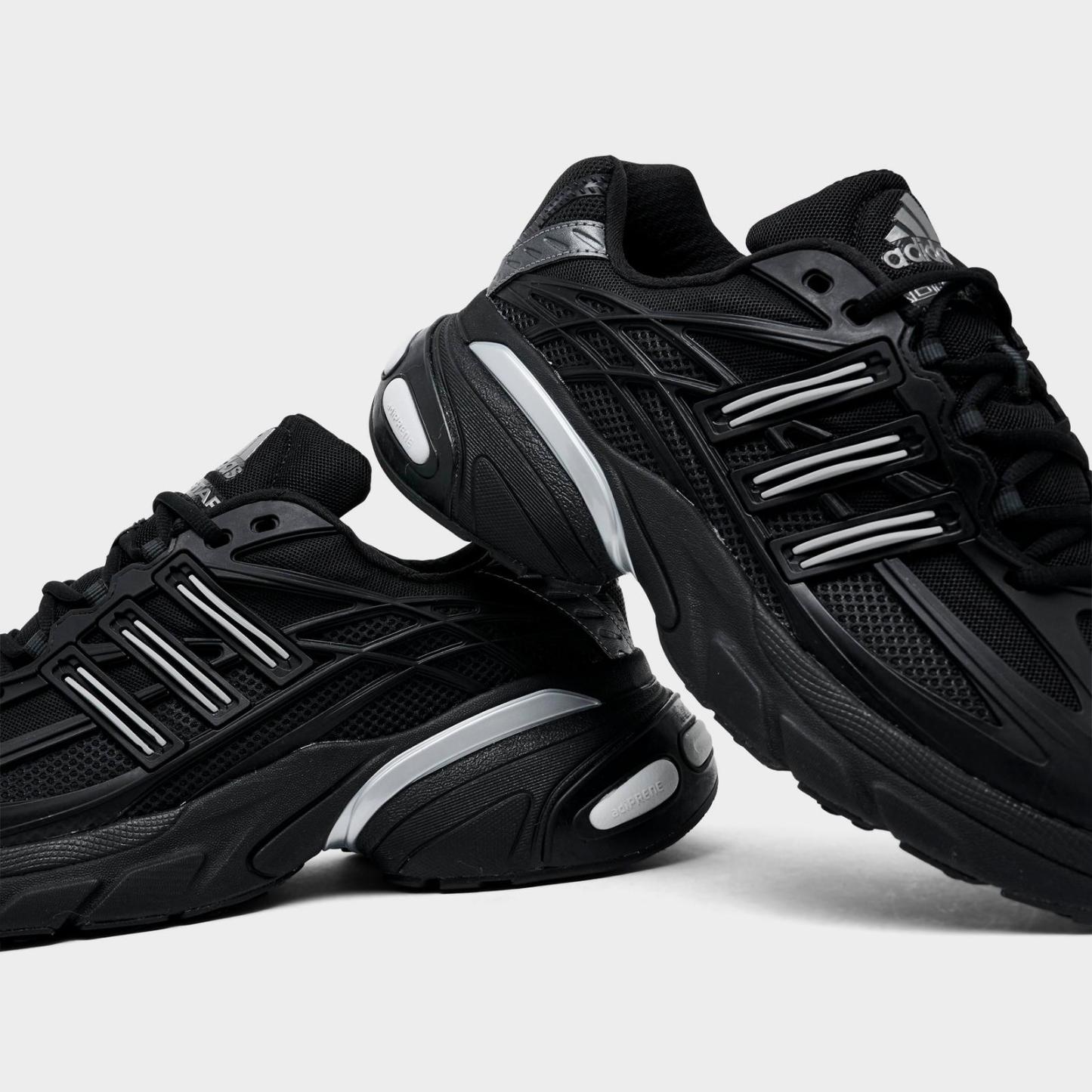 Men's adidas Adistar XLG 2.0 Casual Shoes - Black/Black/Silver Metallic - view 3