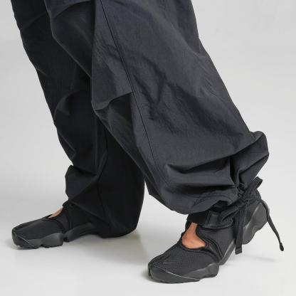 Women's Nike Sportswear Loose Mid-Rise Structured Pants - Black/Sail