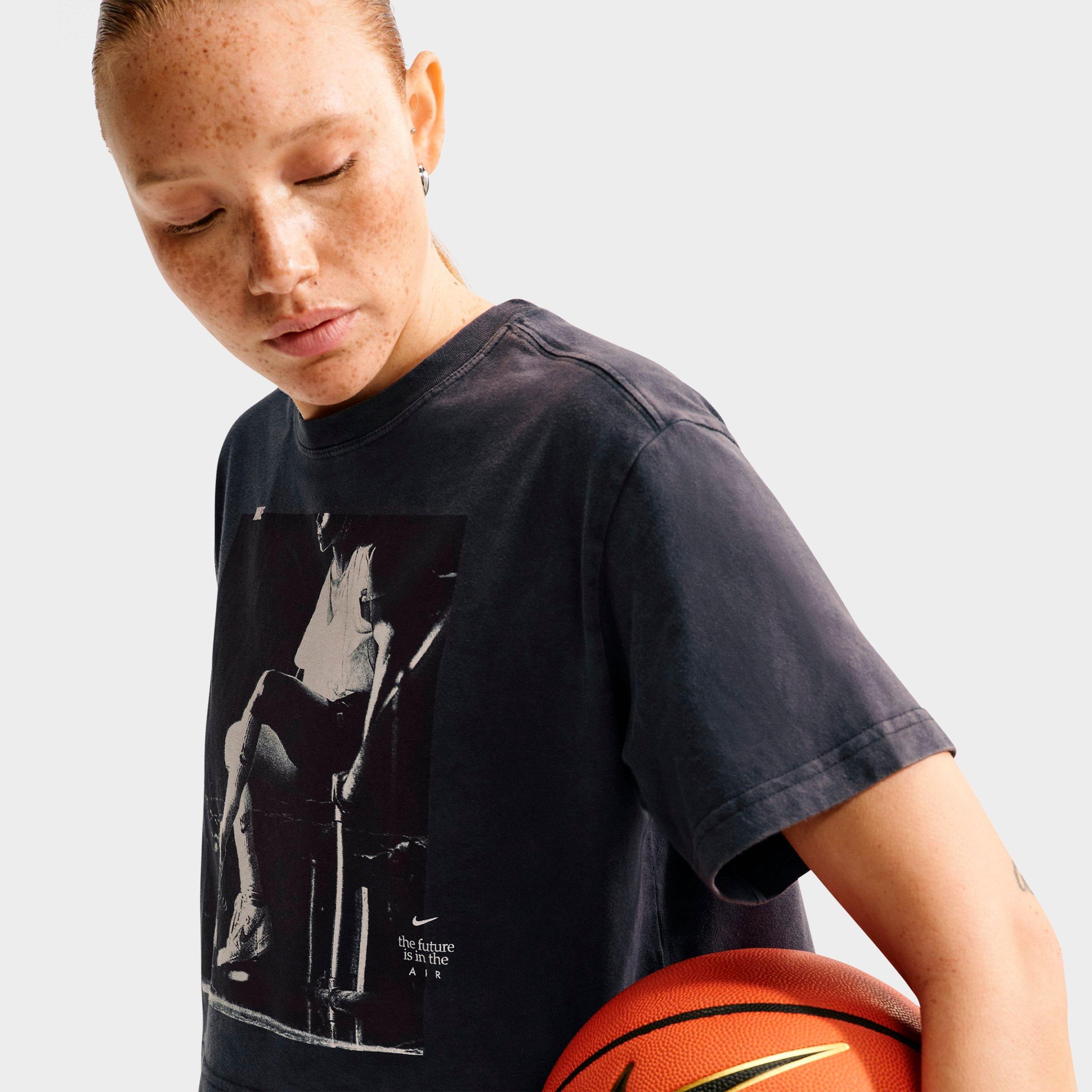 Women's Nithtke Basketball Photo T-Shirt - Black