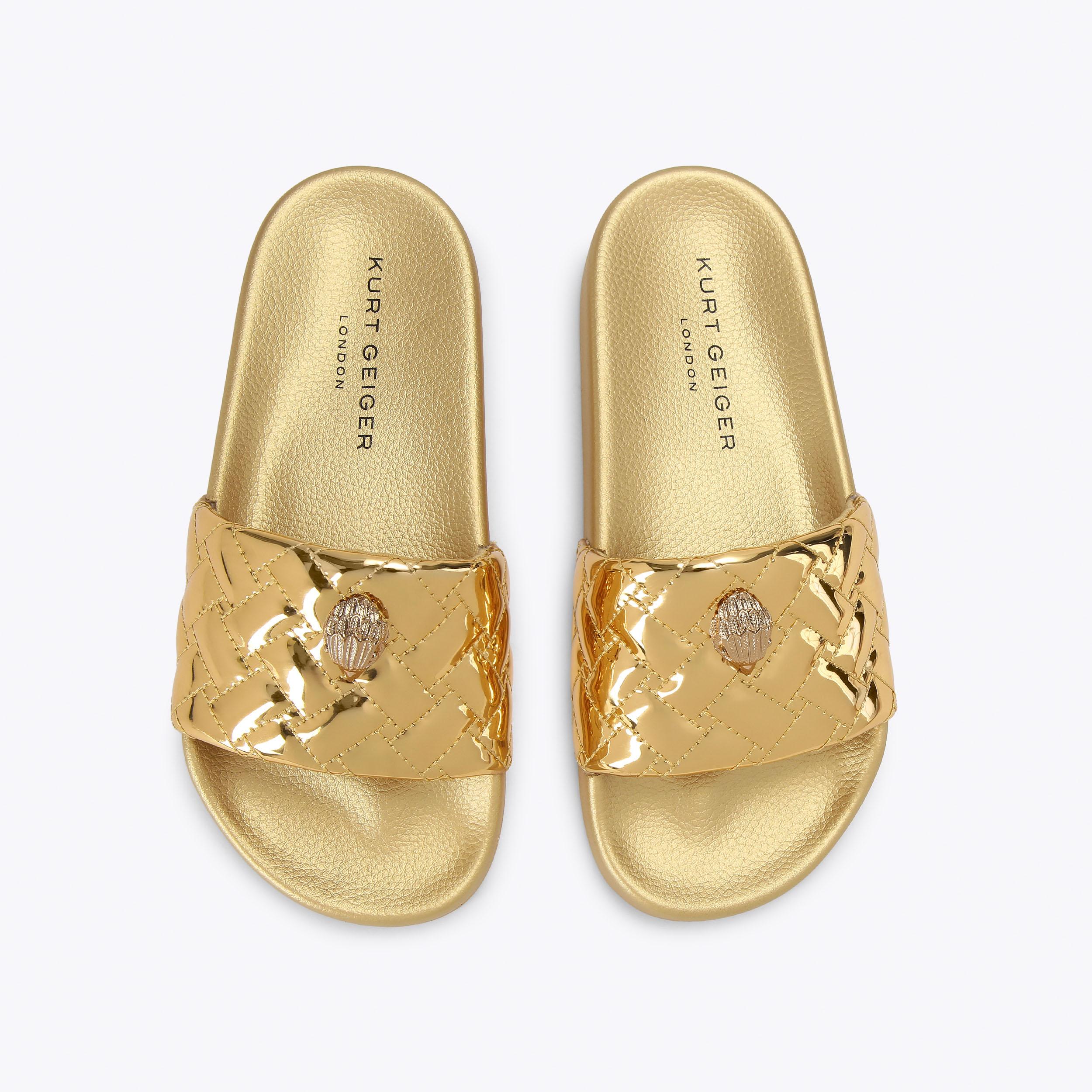 Kurt Geiger London Meena Eagle Slide - Metallics - view 3