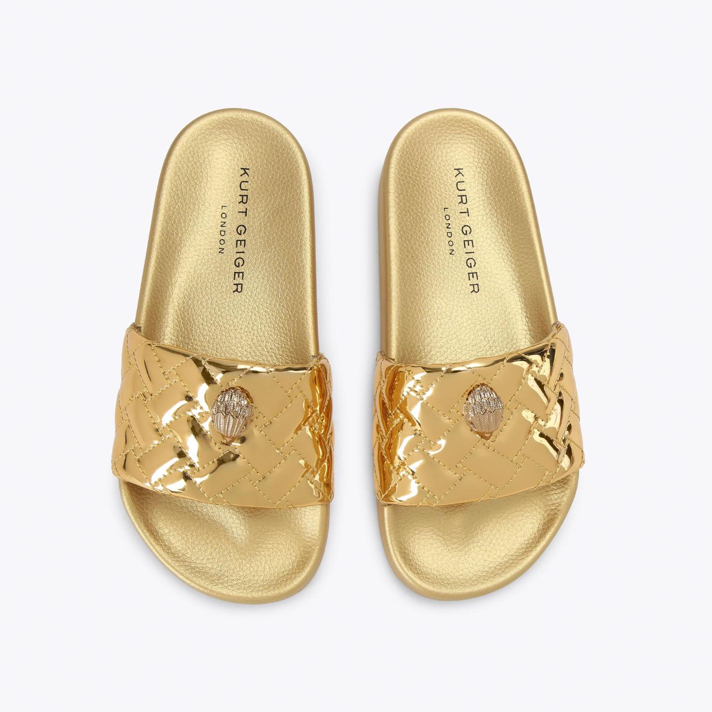 Kurt Geiger London Meena Eagle Slide - Metallics - view 3