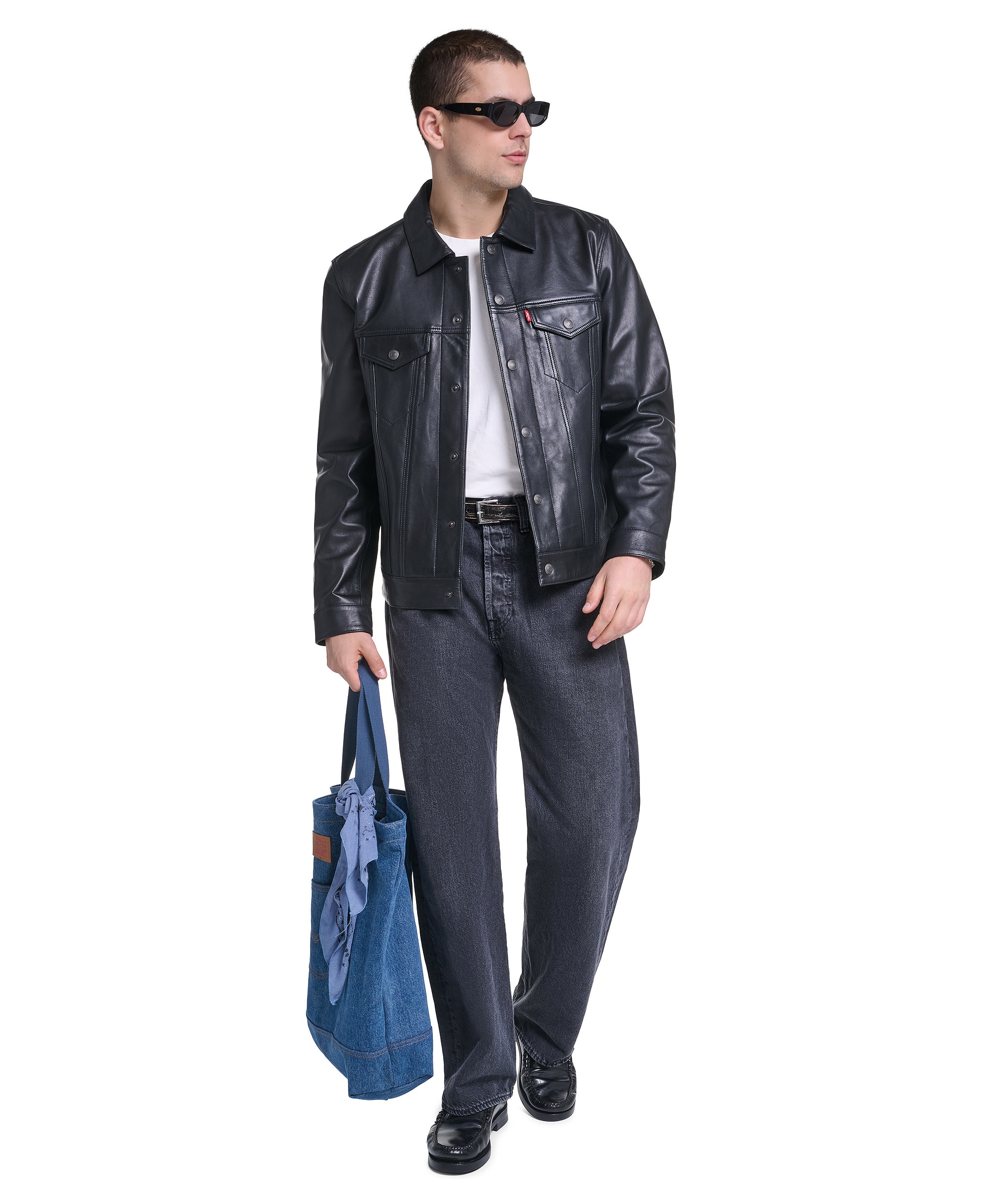 Levi's Men's Promo Laydown Collar Trucker Jacket - Black