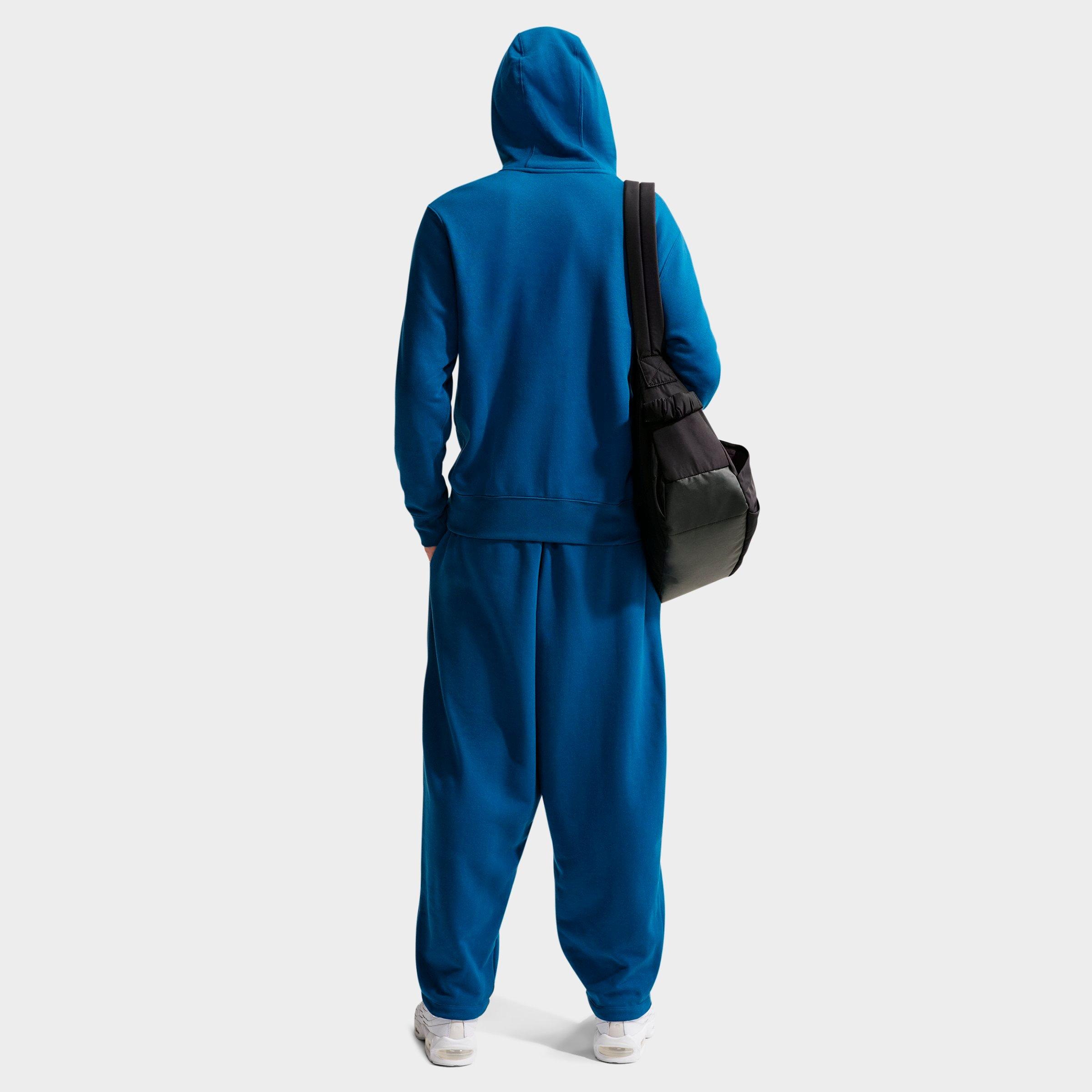 Men's Nithtke Club Fleece Embroidered Premium Full-Zip Hoodie - Part 1 - Court Blue/Court Blue/Light Khaki