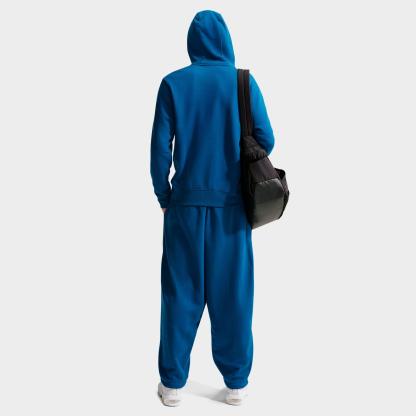 Men's Nithtke Club Fleece Embroidered Premium Full-Zip Hoodie - Part 1 - Court Blue/Court Blue/Light Khaki