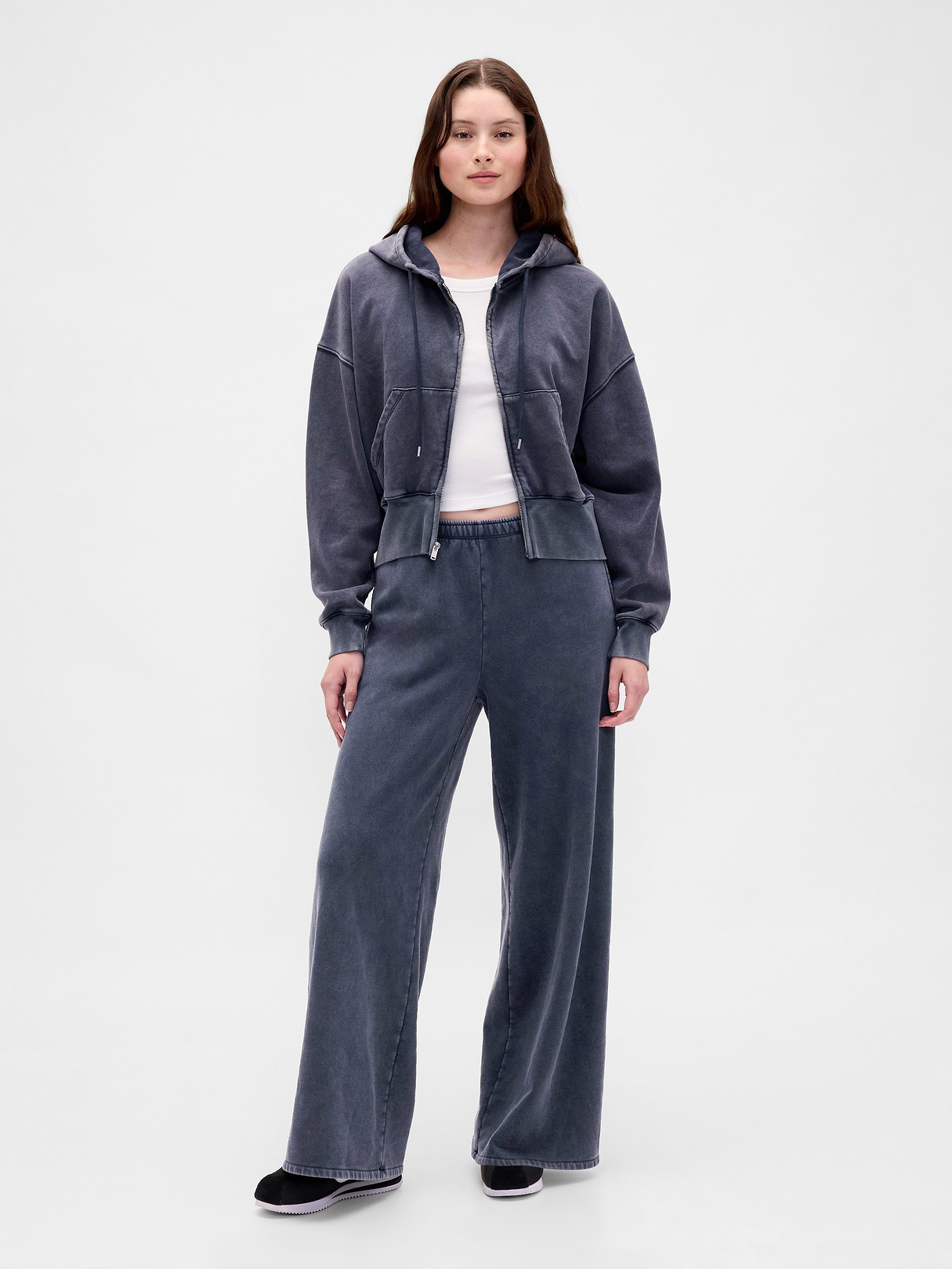 VintageSoft Baggy Sweatpants - Tapestry navy blue wash