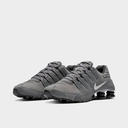 Men's Nike Shox NZ Casual Shoes - Dark Grey/Metallic Iron Ore