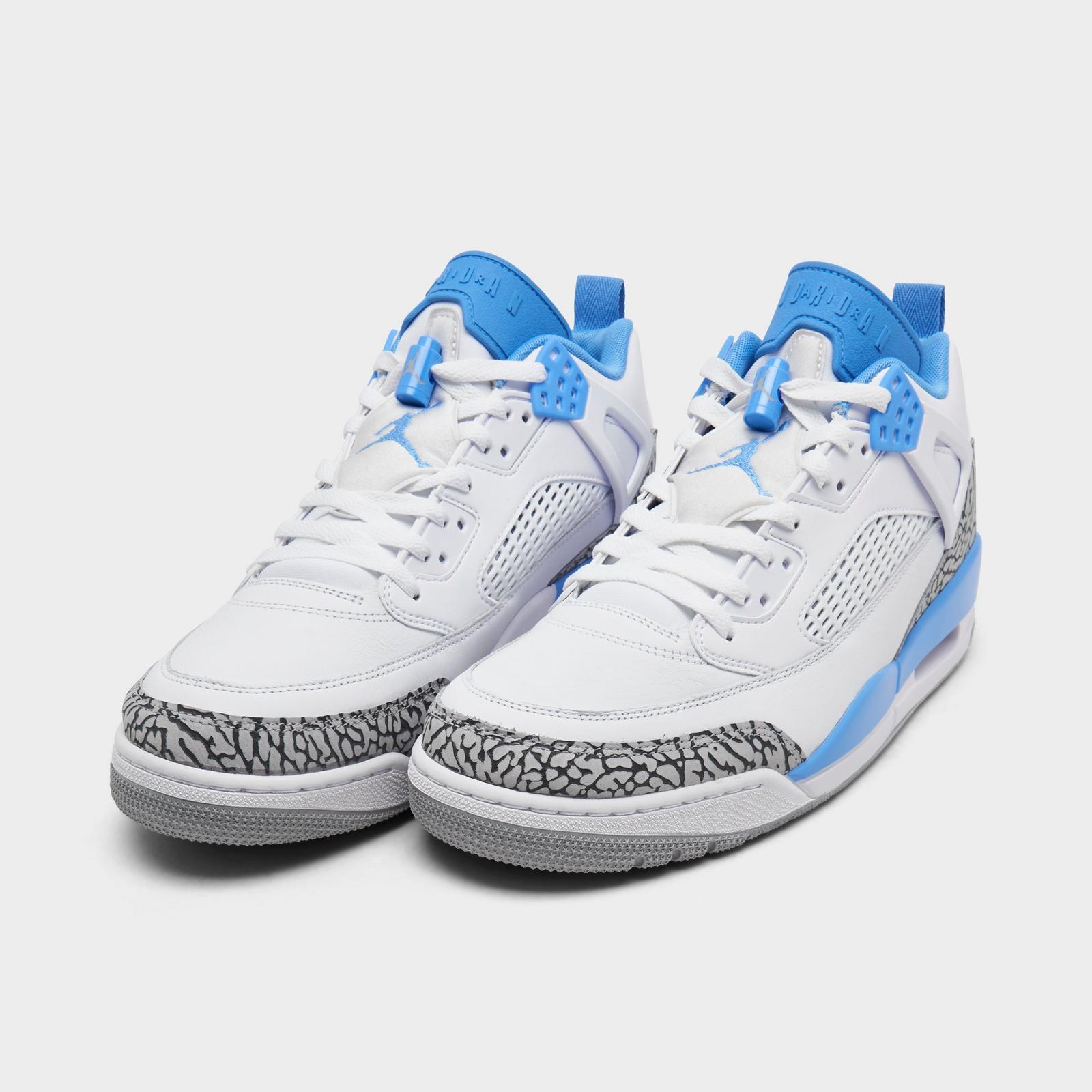 Men's Jordan Spizike Low Casual Shoes - White/University Blue/Wolf Grey/Anthracite - view 2