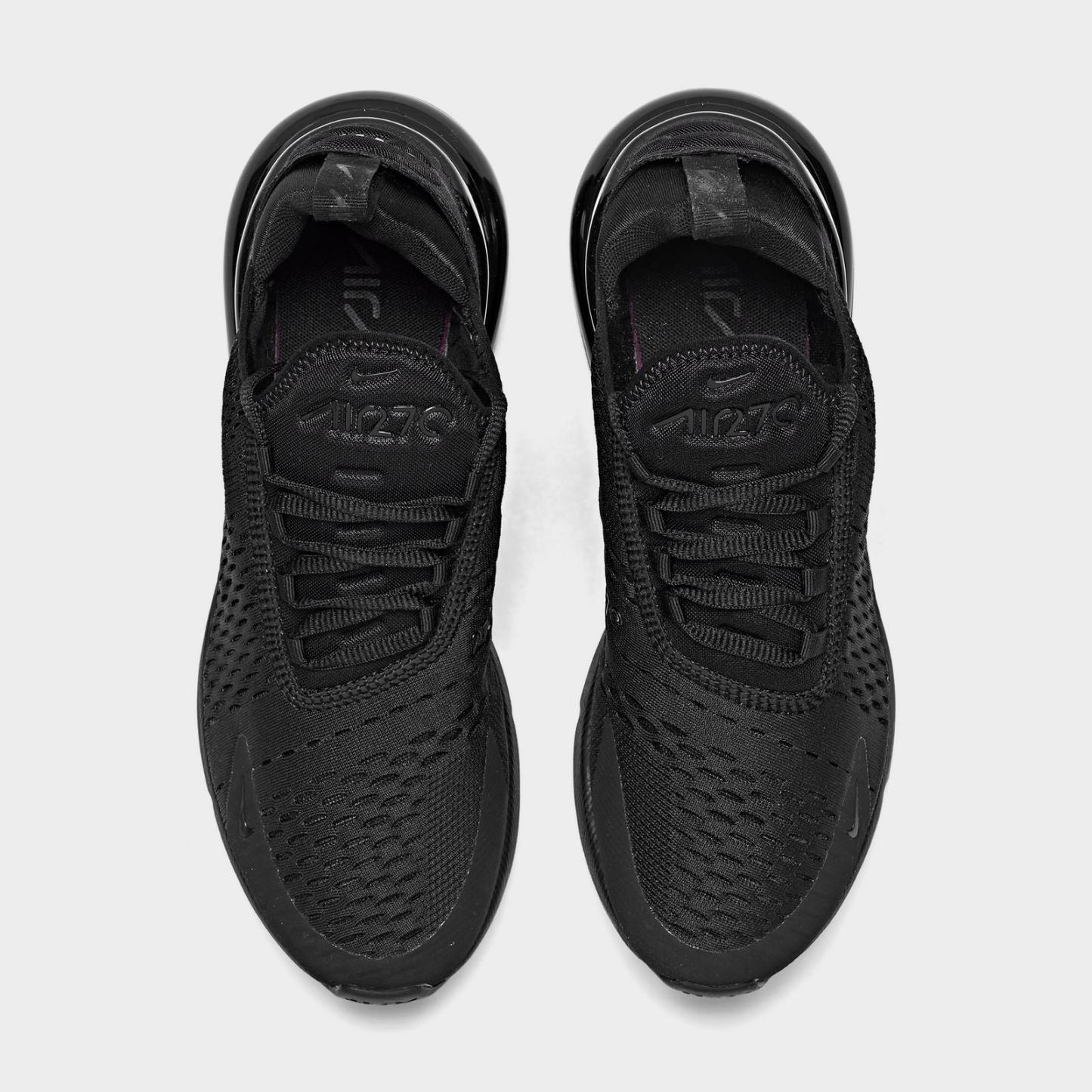Women's Nike Air Max 270 Casual Shoes - Black/Black/Black