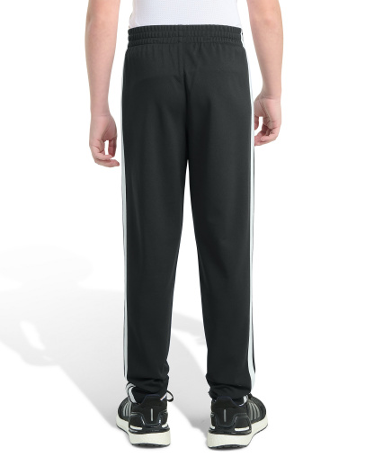 adidas Big Boys Elastic Waistband Tapered Pants - Black