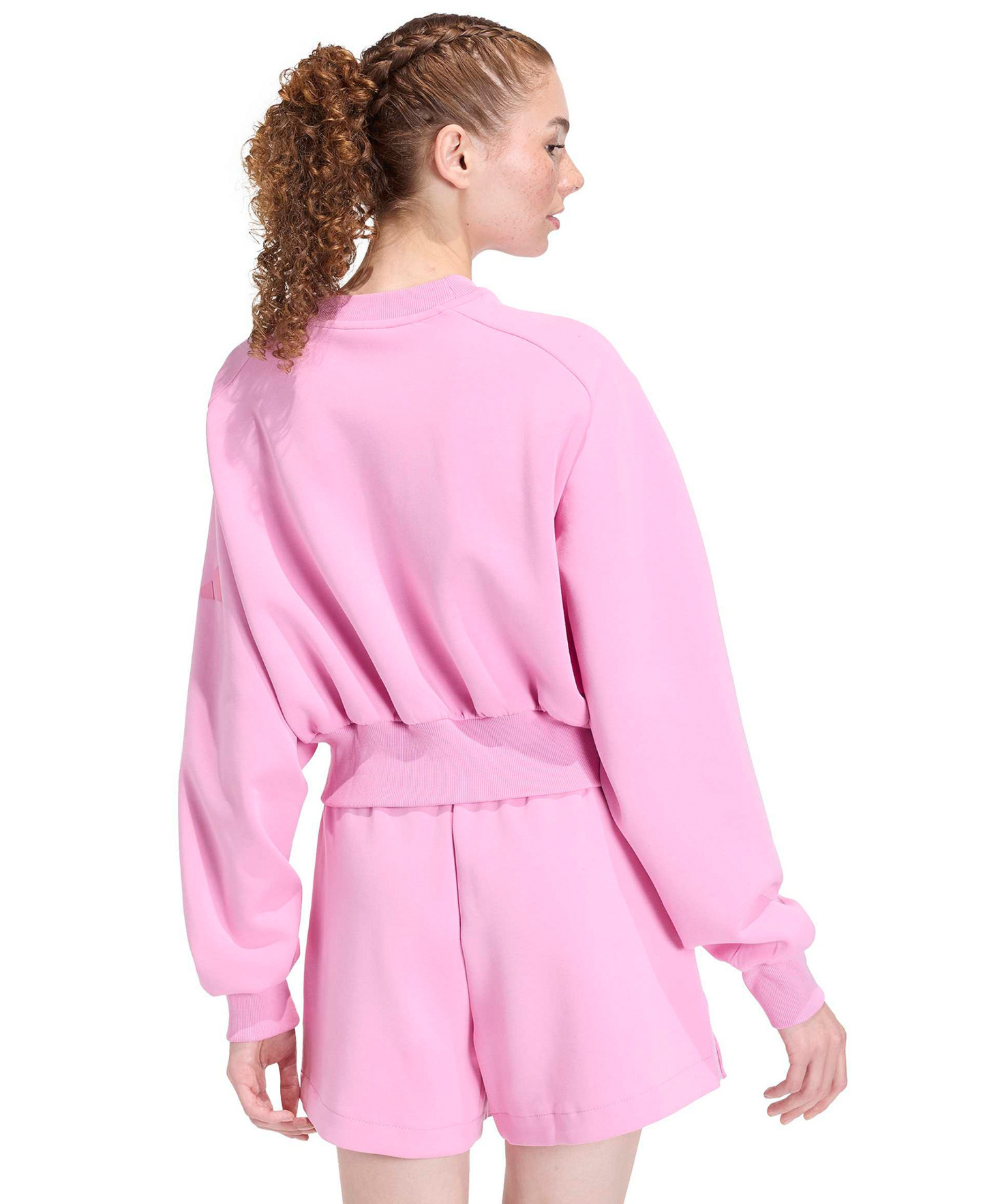 adidas Women's Soft Lux Relaxed Crewneck Sweatshirt - St Tropic Bloom
