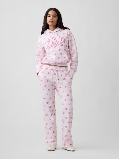 Relaxed Gap Logo Hoodie - Pink bow